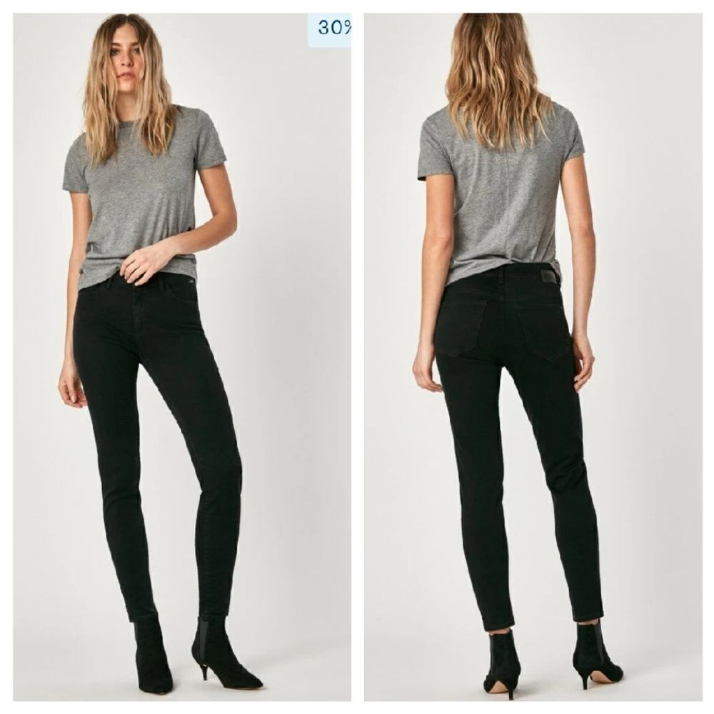 EUC Mavi Alexa Navy Mid Rise Skinny Jeans